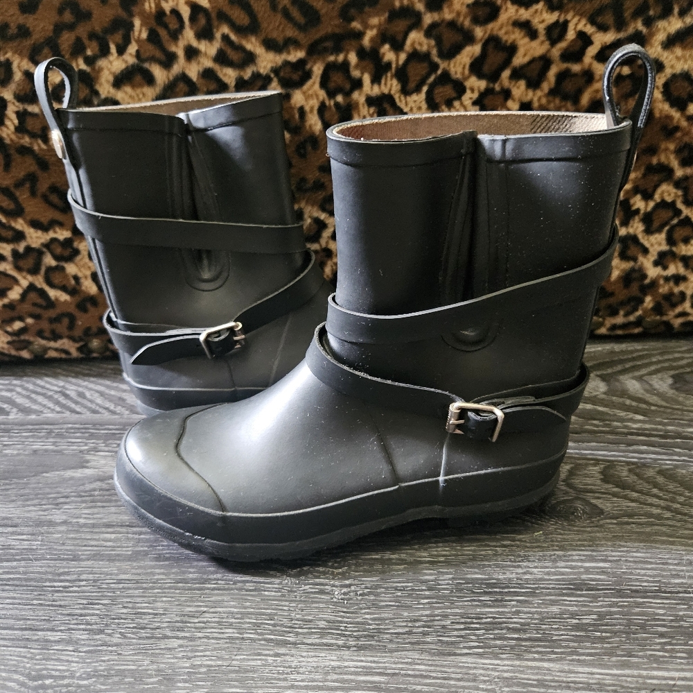 Burberry kids Black Rain Boots